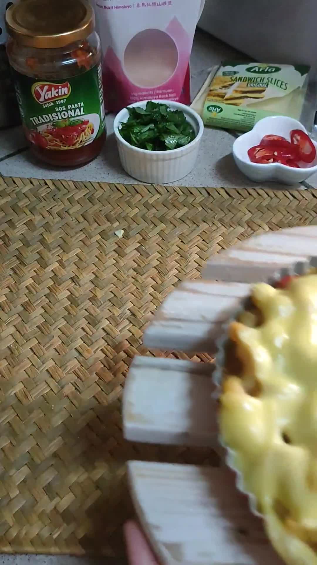 Gambar langkah 10 resipi Makaroni Bakar Ekspress.