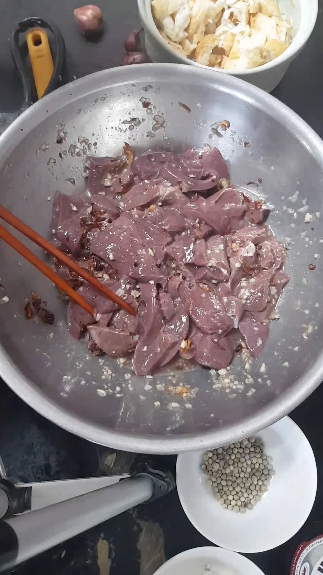 Hình bước làm 2 của món Pate Gan Heo
