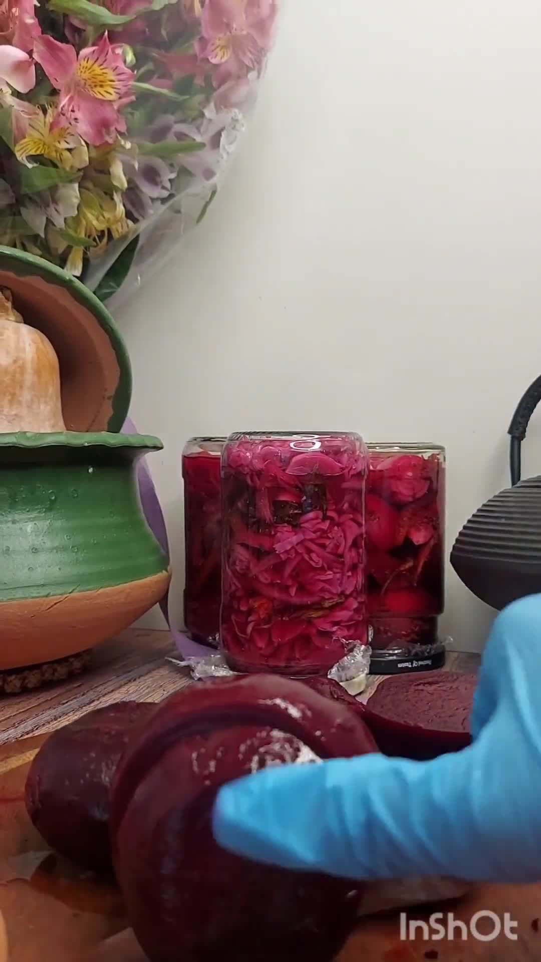 عکس مرحله 1 از دستور ترشی یلدایی (انار و لبو)😋😋