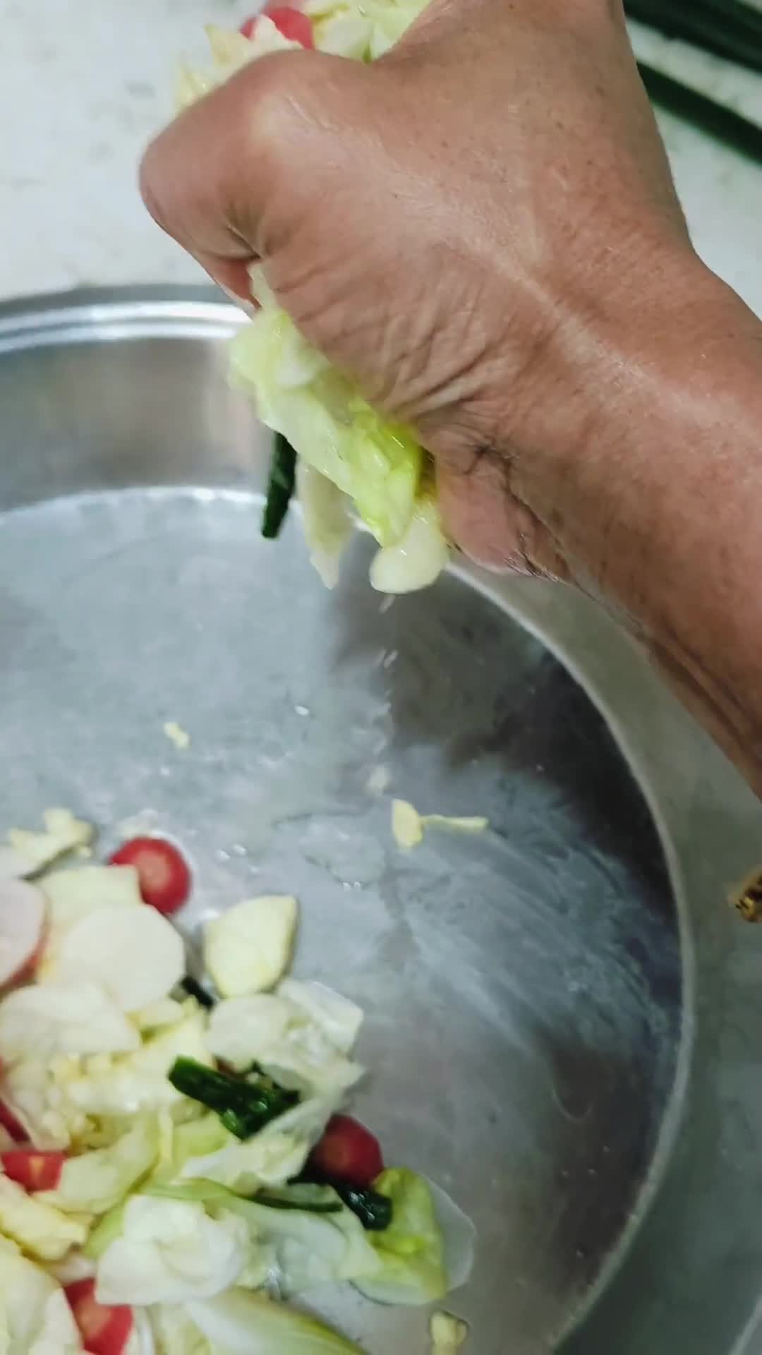 वेज कोरियन किमची (veg Korien kimchi recipe in Hindi) रेसिपी चरण 3 फोटो