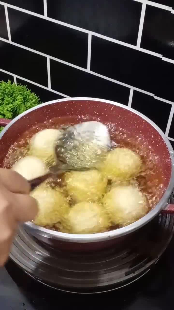 Gambar langkah 9 resipi Kuih Bom Bijan /Kuih Bom/Onde-Onde.