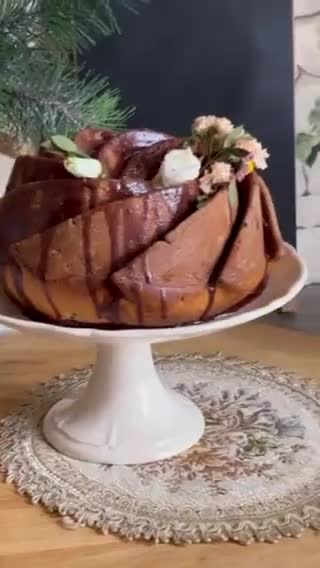 صورة لخطوة 2 من وصفة كيكة بصوص الشوكولاتة