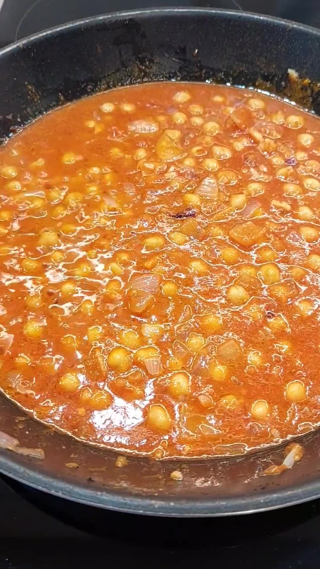 Φωτογραφία βήματος 4 της συνταγής Πικάντικα ρεβίθια με ρύζι basmati