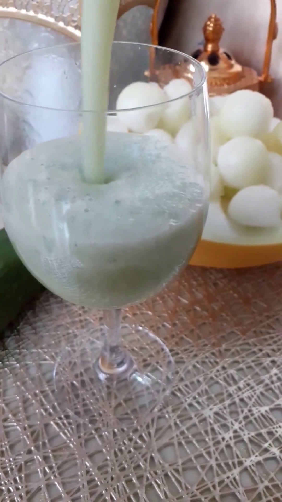 A picture of step 2 of Cucumber and melon.
