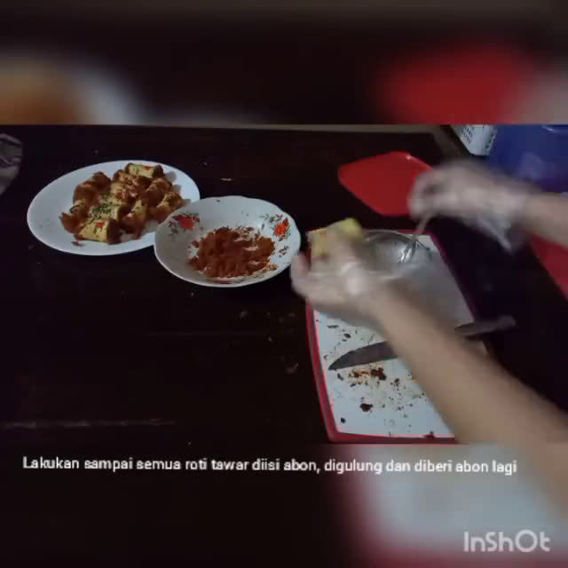 Foto langkah ke 5 dari resep Floss Roll Roti Tawar.