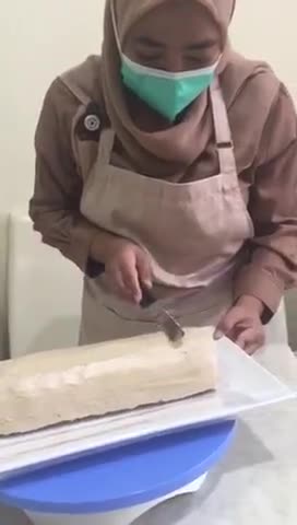 Foto langkah ke 9 dari resep Mocca Nougat Rollcake.