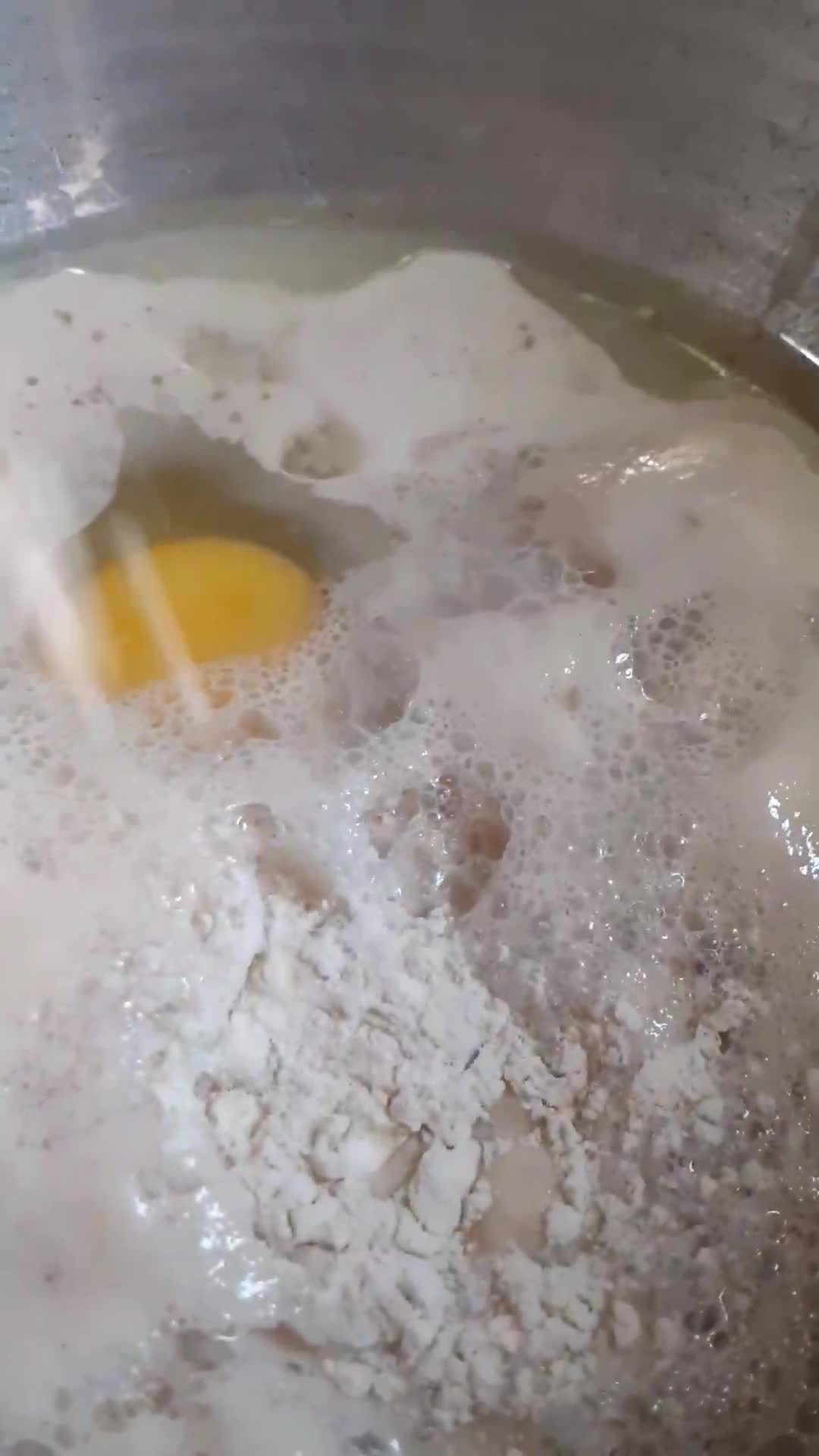 عکس مرحله 2 از دستور نان هایدی (بدون شیر) نان نوستالژی