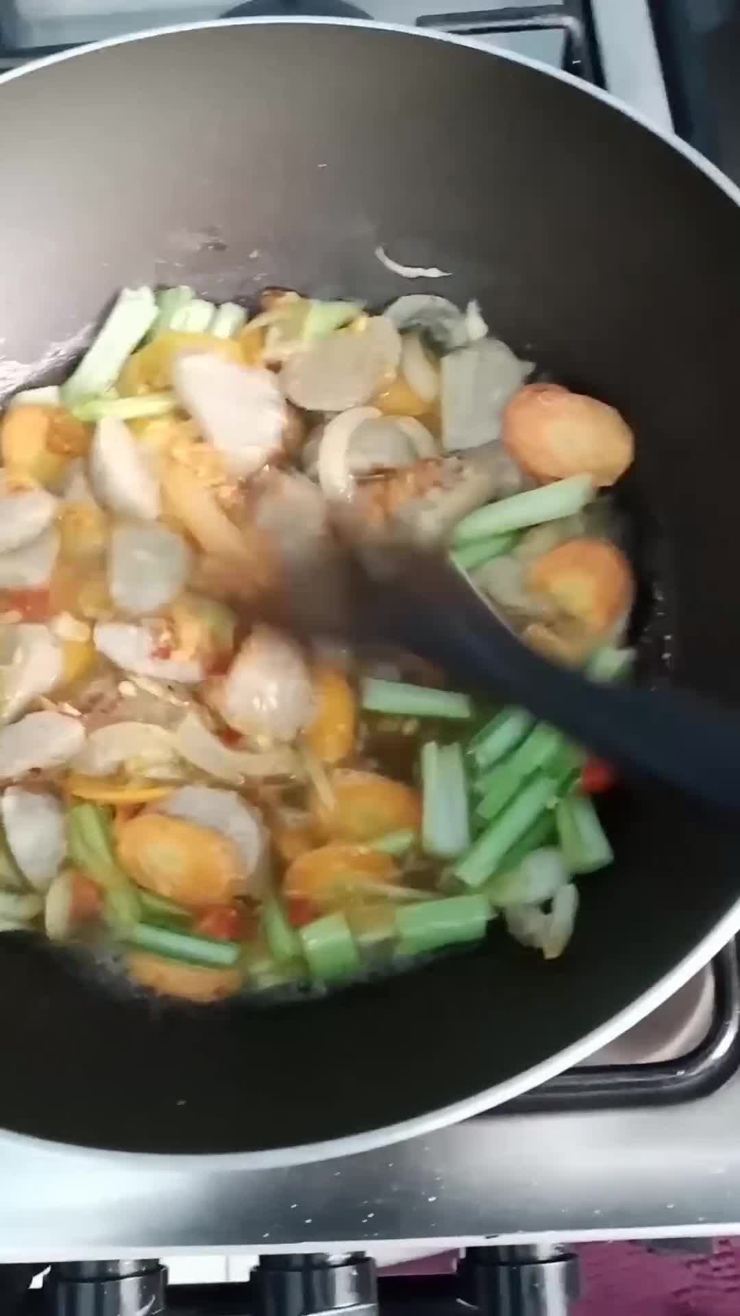 Foto langkah ke 3 dari resep Spaghetti Godog Pedas.