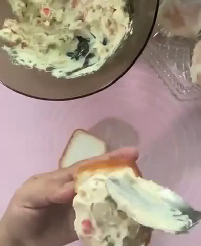 Gambar langkah 5 resipi Roti Khurasan Crab Rangoon (Roti Baghdad).