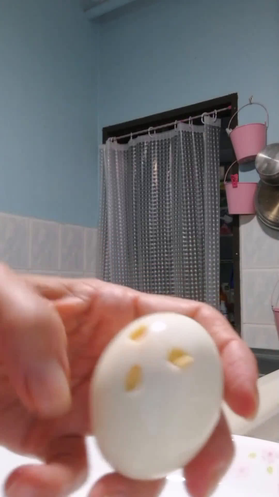 A picture of step 1 of Halloween Eggs.