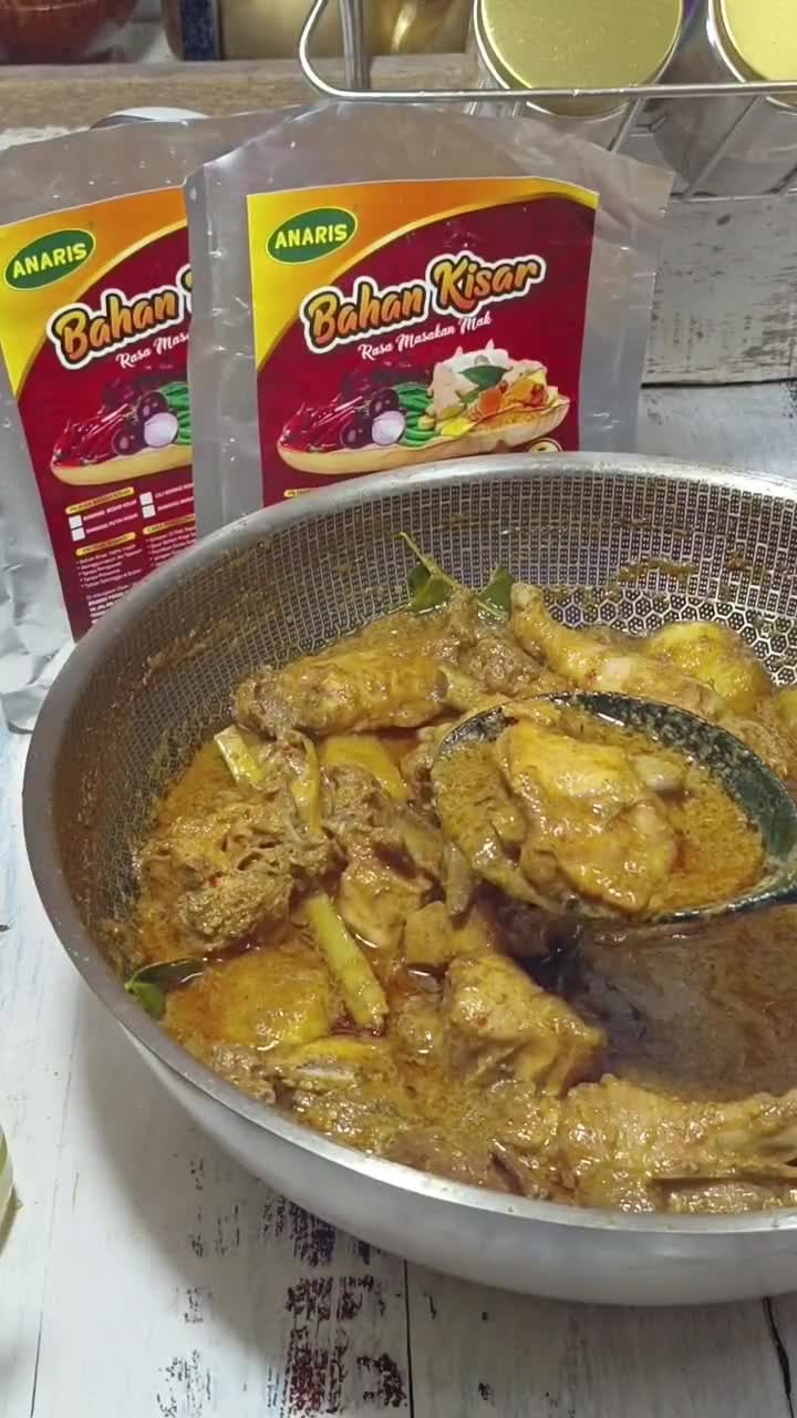 Gambar langkah 6 resipi Gulai Ayam Kerisik.