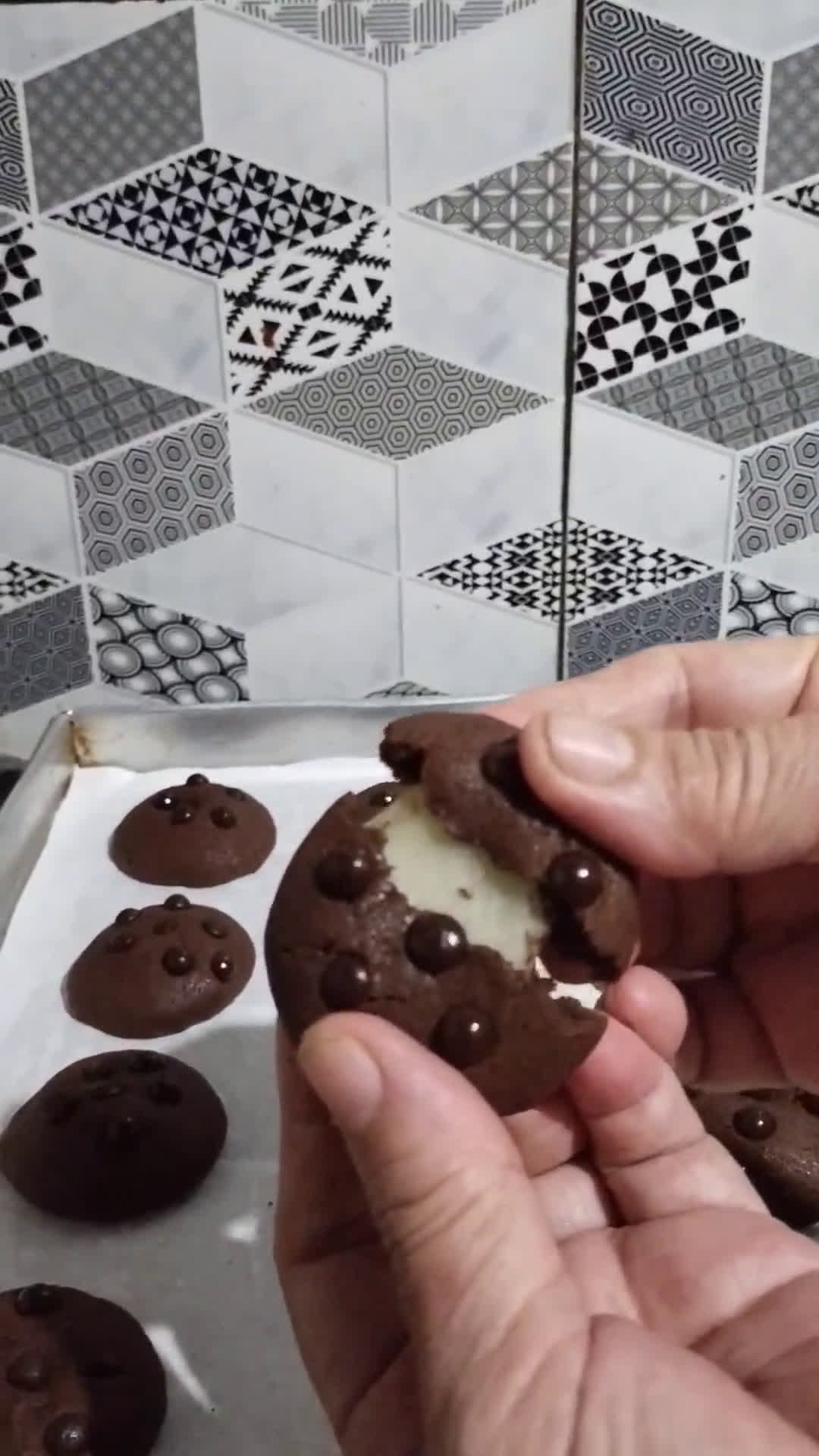 Foto langkah ke 9 dari resep 385. Mochi Cookies chocochip (Korean cookies).