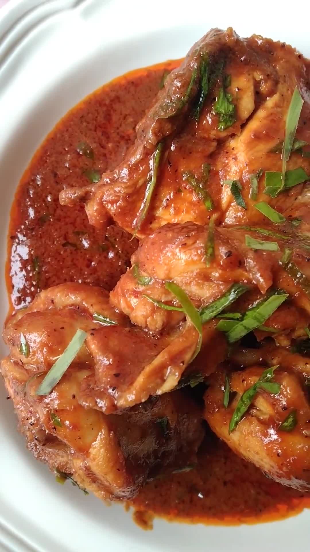 Gambar langkah 3 resipi Rendang ayam.