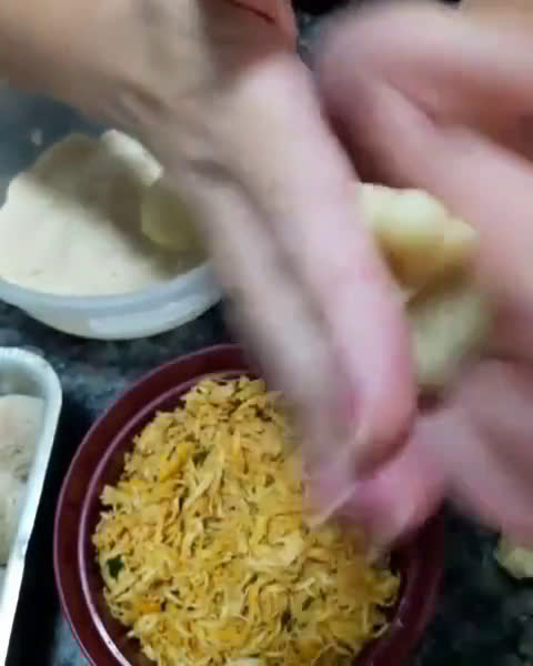 Foto do passo 6 de Coxinha com massa de batata 🍗🥔