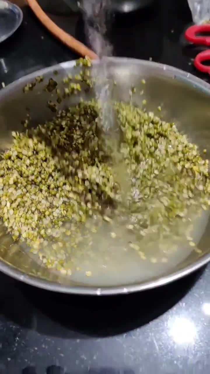 A picture of step 1 of No Onion No Garlic Vati Dal Vada.