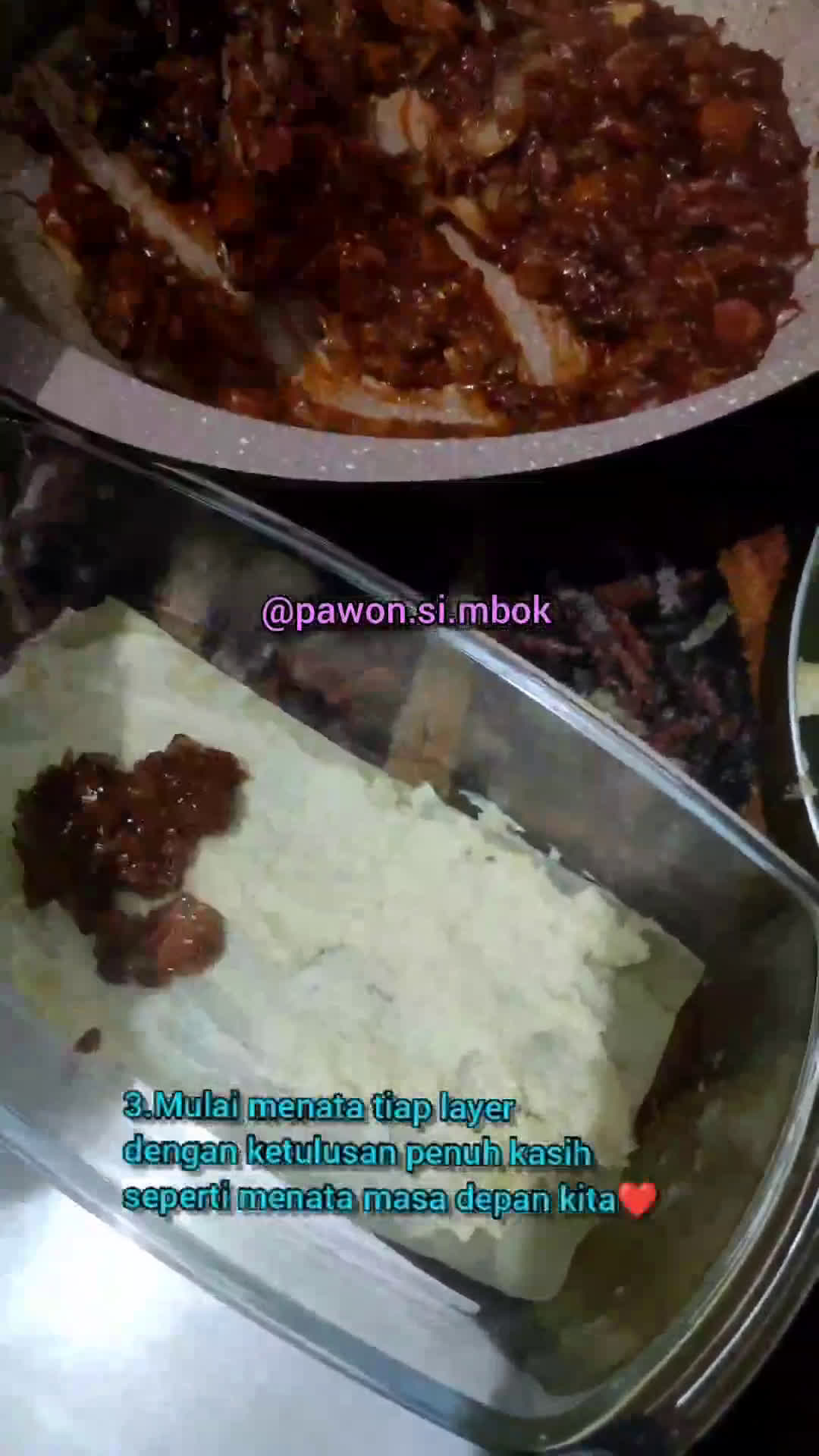 Foto langkah ke 5 dari resep Lasagna bolognaise keju full of love taste ❤🥰.