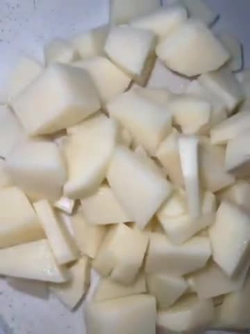 A picture of step 1 of Loaded Breakfast Potatoes.