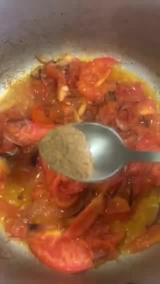 A picture of step 5 of Butter Chicken.