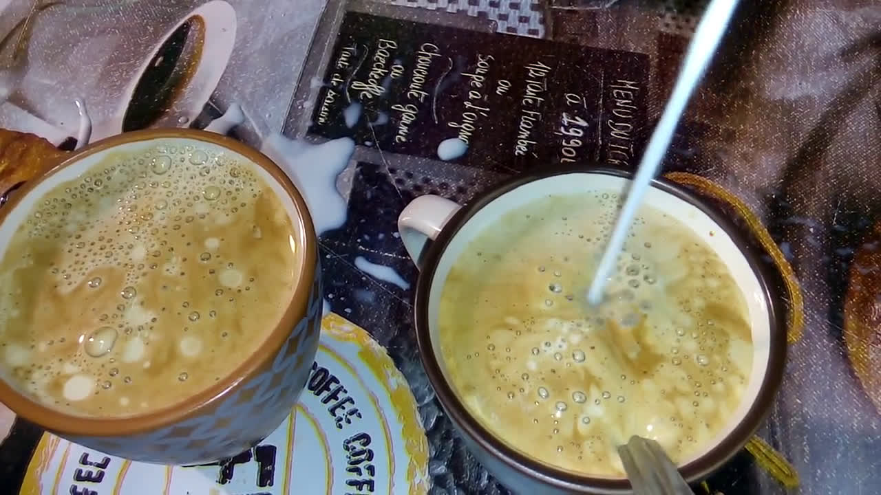 صورة لخطوة 3 من وصفة كابوتشينو   ☕