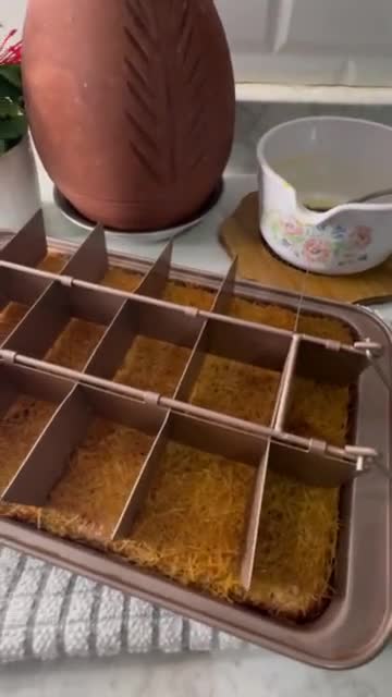 صورة لخطوة 8 من وصفة بسبوسه مقرمشه