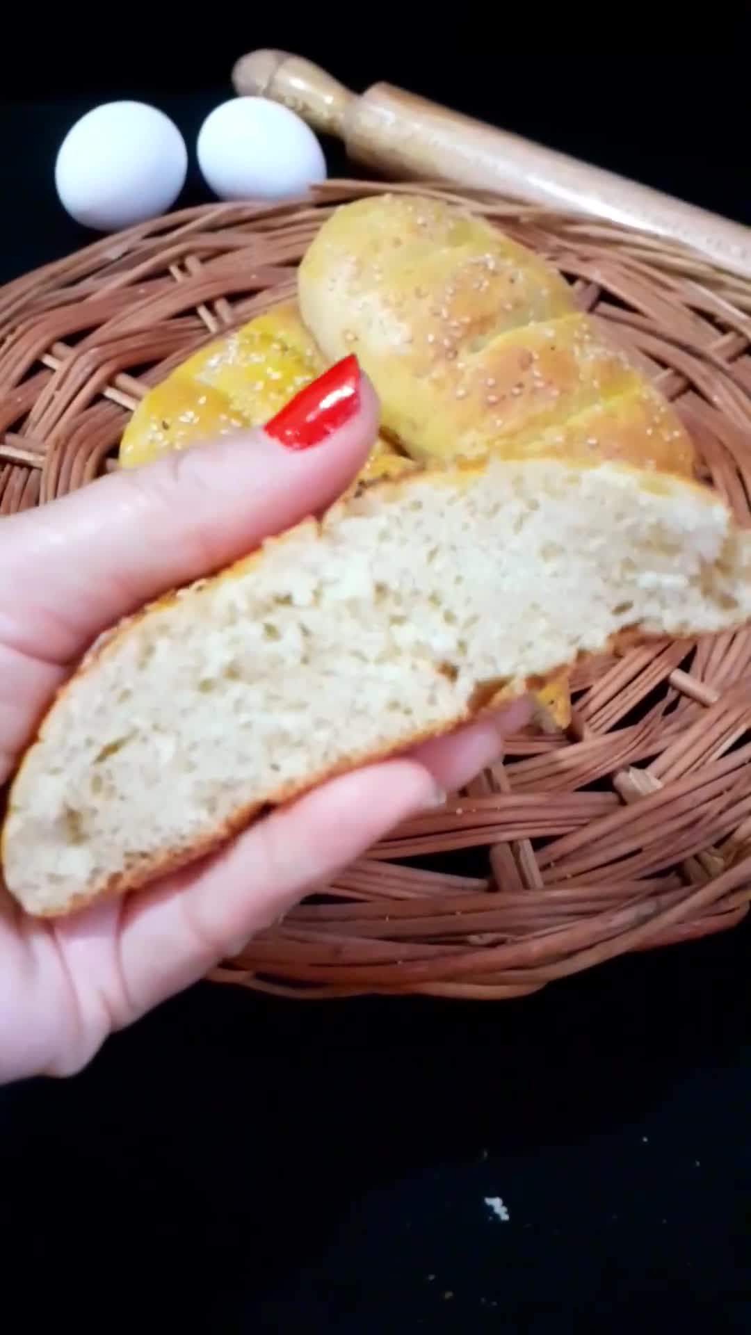 عکس مرحله 1 از دستور نان هایدی (بدون شیر) نان نوستالژی