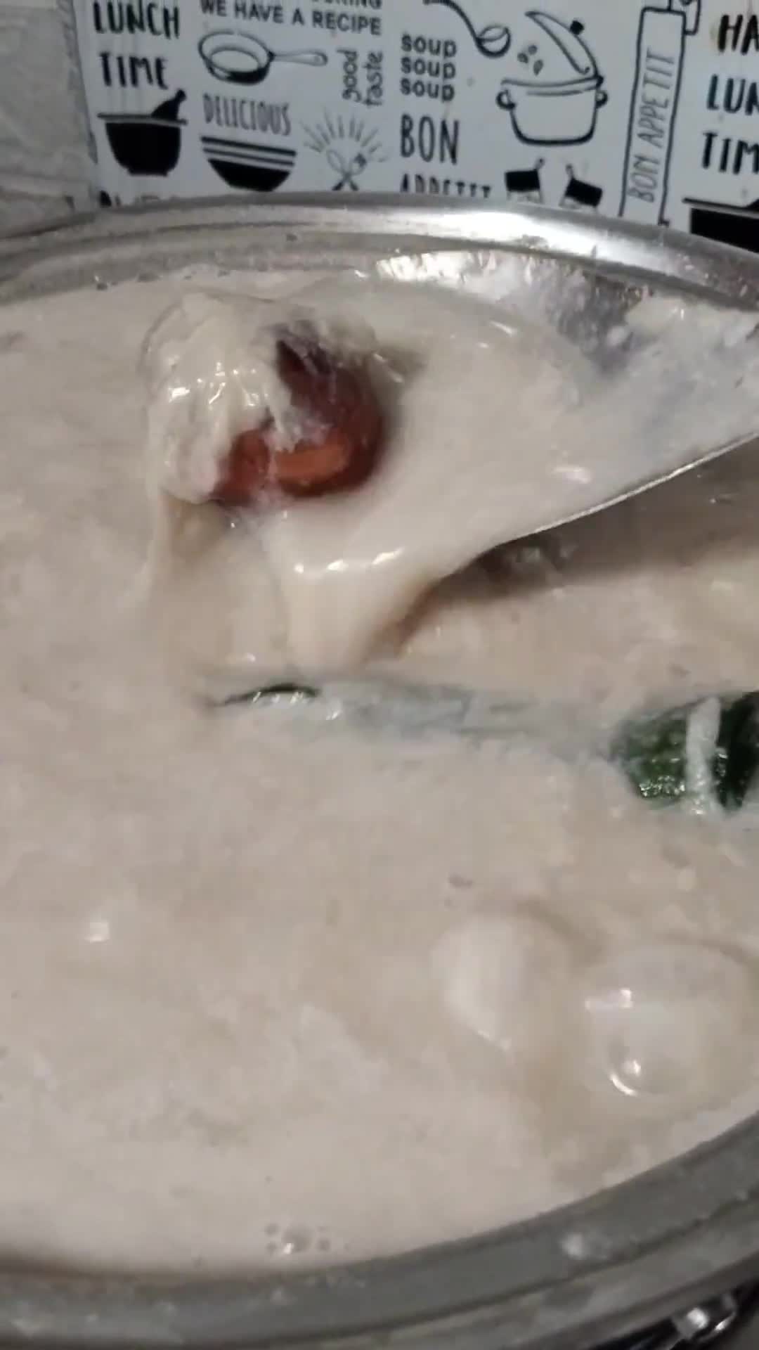 Gambar langkah 2 resipi Kuah manis durian.