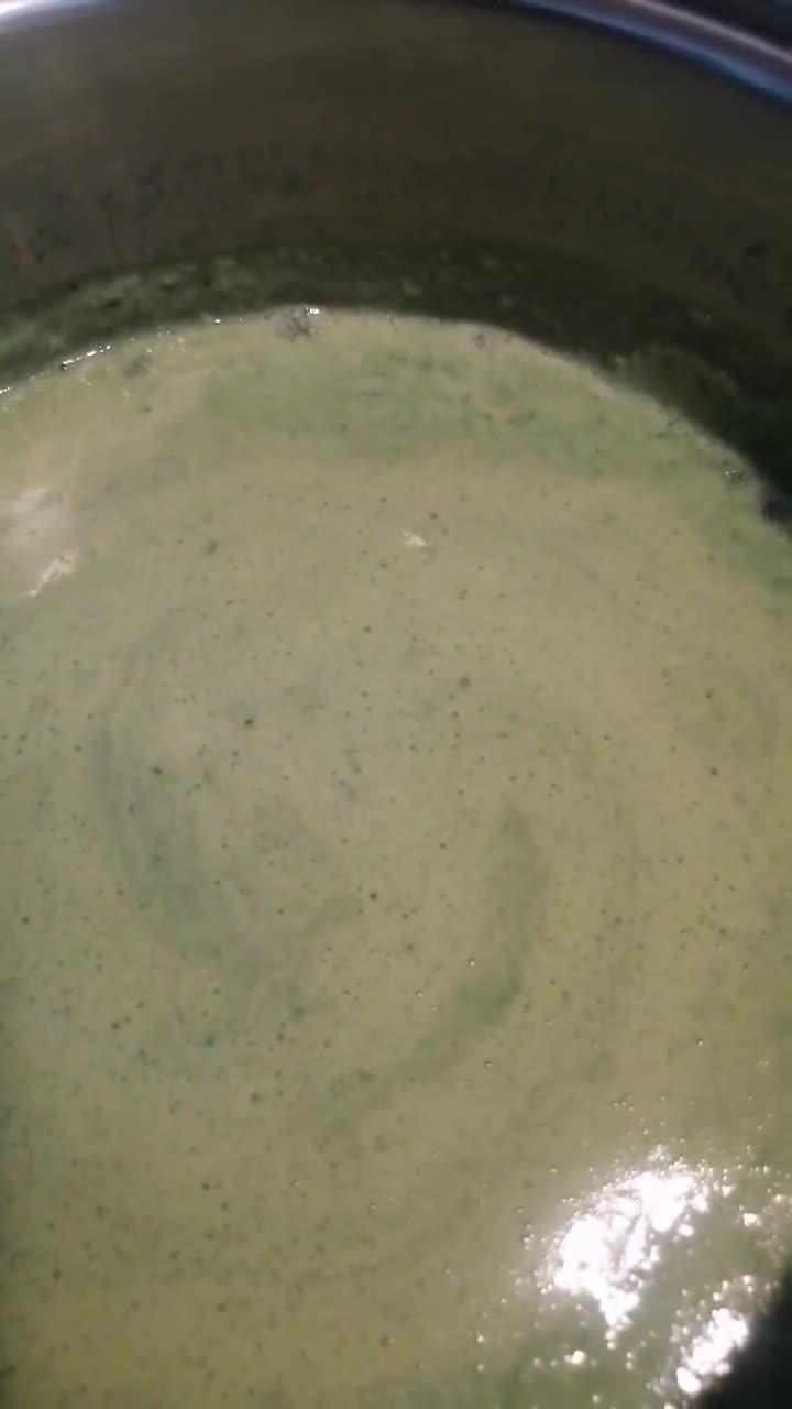 Foto langkah ke 3 dari resep Puding Lumut Daun Kelor Lapis Puding Mentega.