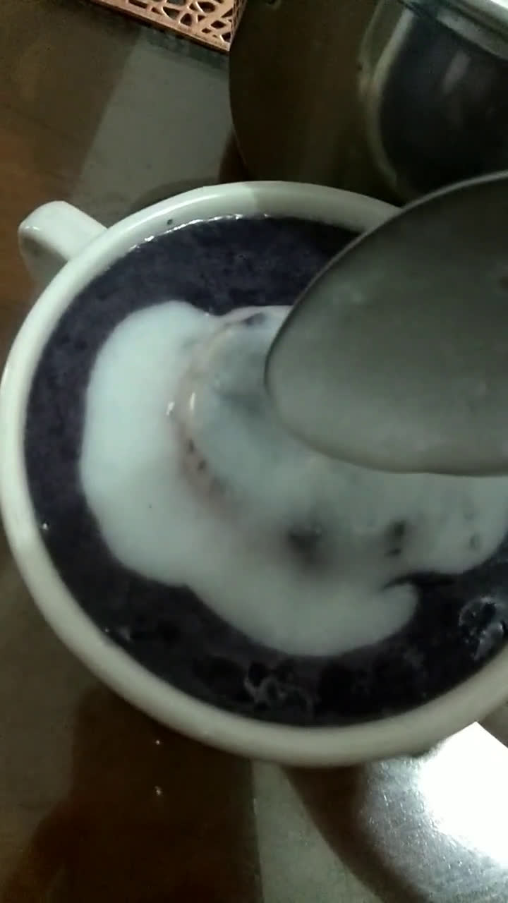 Foto langkah ke 4 dari resep Bubur Ubi Ungu.