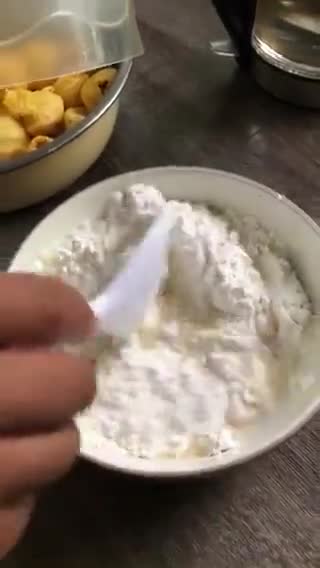 Gambar langkah 2 resipi Cempedak Goreng.