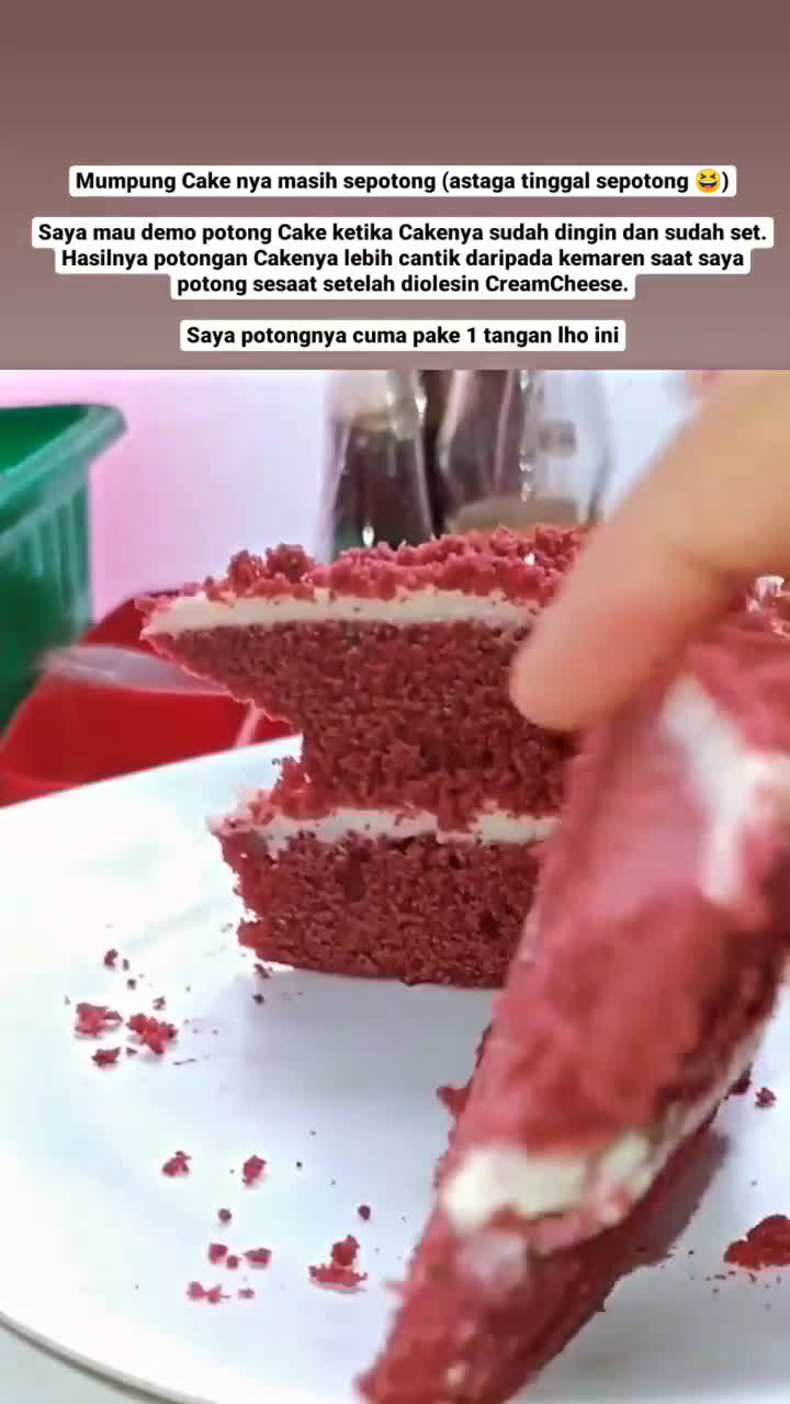 Foto langkah ke 14 dari resep Red Velvet Cake Versi Ekonomis Tanpa Oven 🍰🍰.