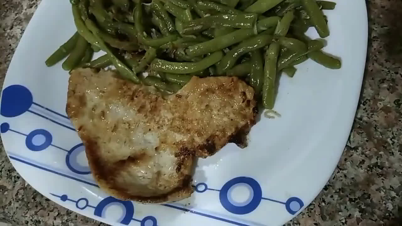 Une image de l'étape 6 de Escalope de dinde et haricots verts.