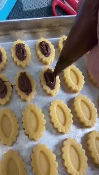 Gambar langkah 5 resipi Tart Nutella.