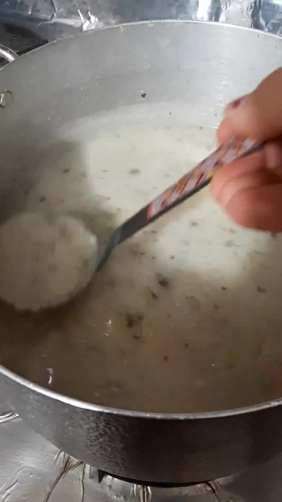 عکس مرحله 2 از دستور آش ترخینه ۲ (چالش روزهای برفی❄❄)