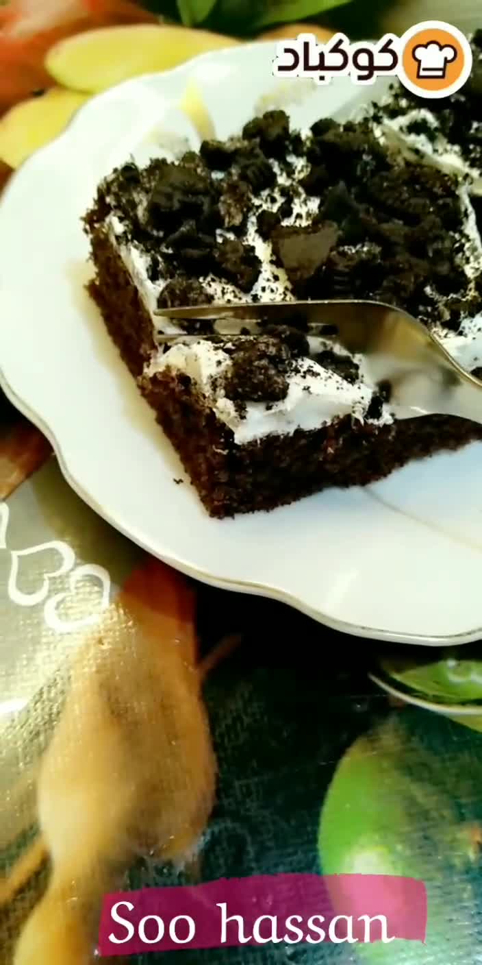 صورة لخطوة 9 من وصفة كيك طبقات بالكريمة وبسكويت الأوريو 😋❤️