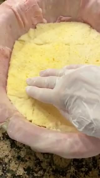 Foto del paso 5 de la receta: Pastel frío de jamón, queso y huevo hilado