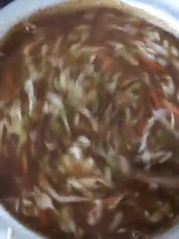 A picture of step 7 of Hot n sour soup.