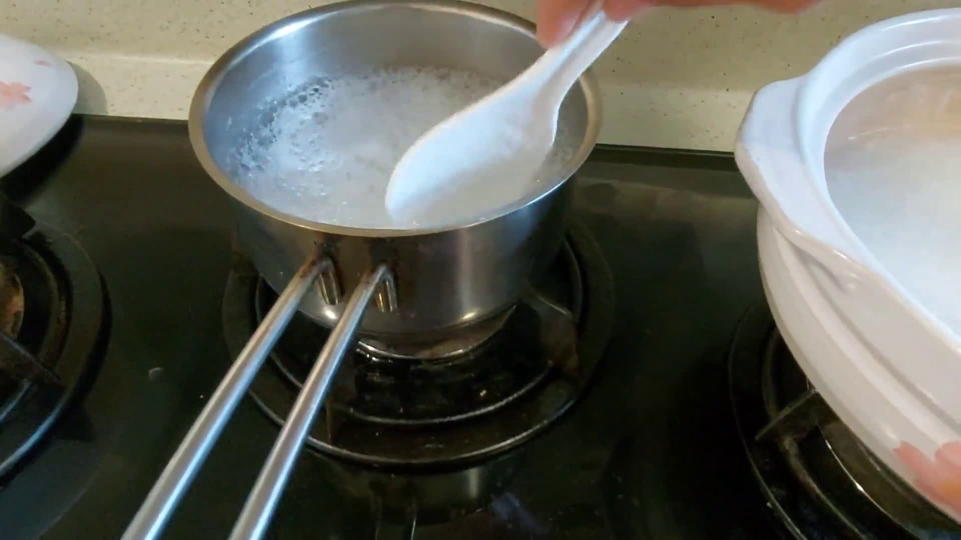 Foto langkah ke 3 dari resep Bubur sawi.