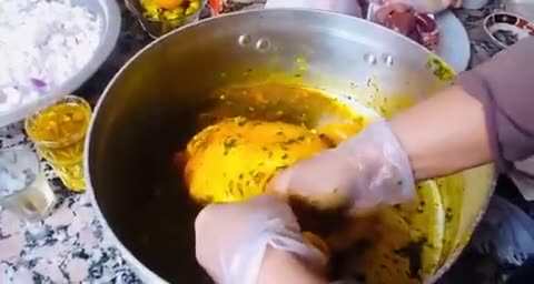 صورة لخطوة 3 من وصفة الدجاج محمر