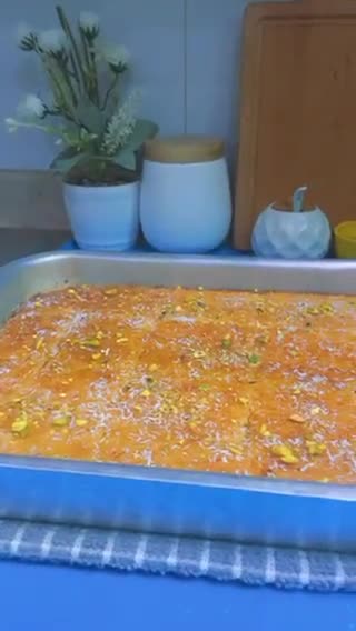 صورة لخطوة 4 من وصفة بسبوسة جوز الهند