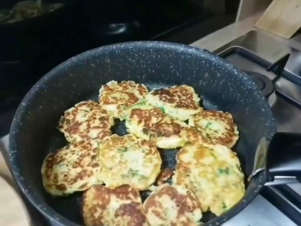 A picture of step 4 of Easy potato balls - fried leftover mashed potato pancakes recipe.