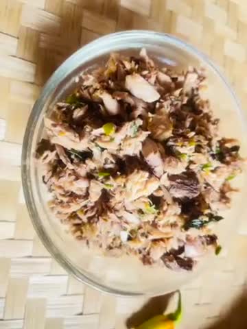 Foto langkah ke 3 dari resep 9. cakalang suwir kemangi tidak pedas edisi RA kartini.