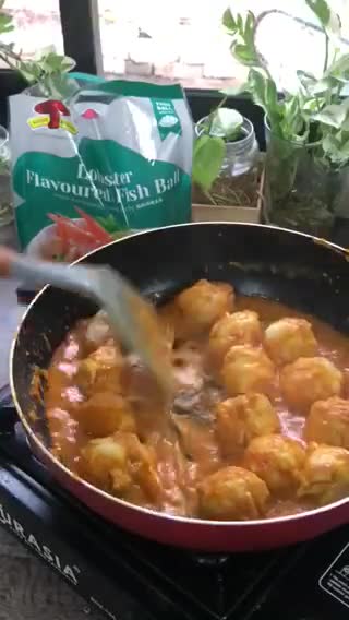 Gambar langkah 5 resipi Rendang Lobster.