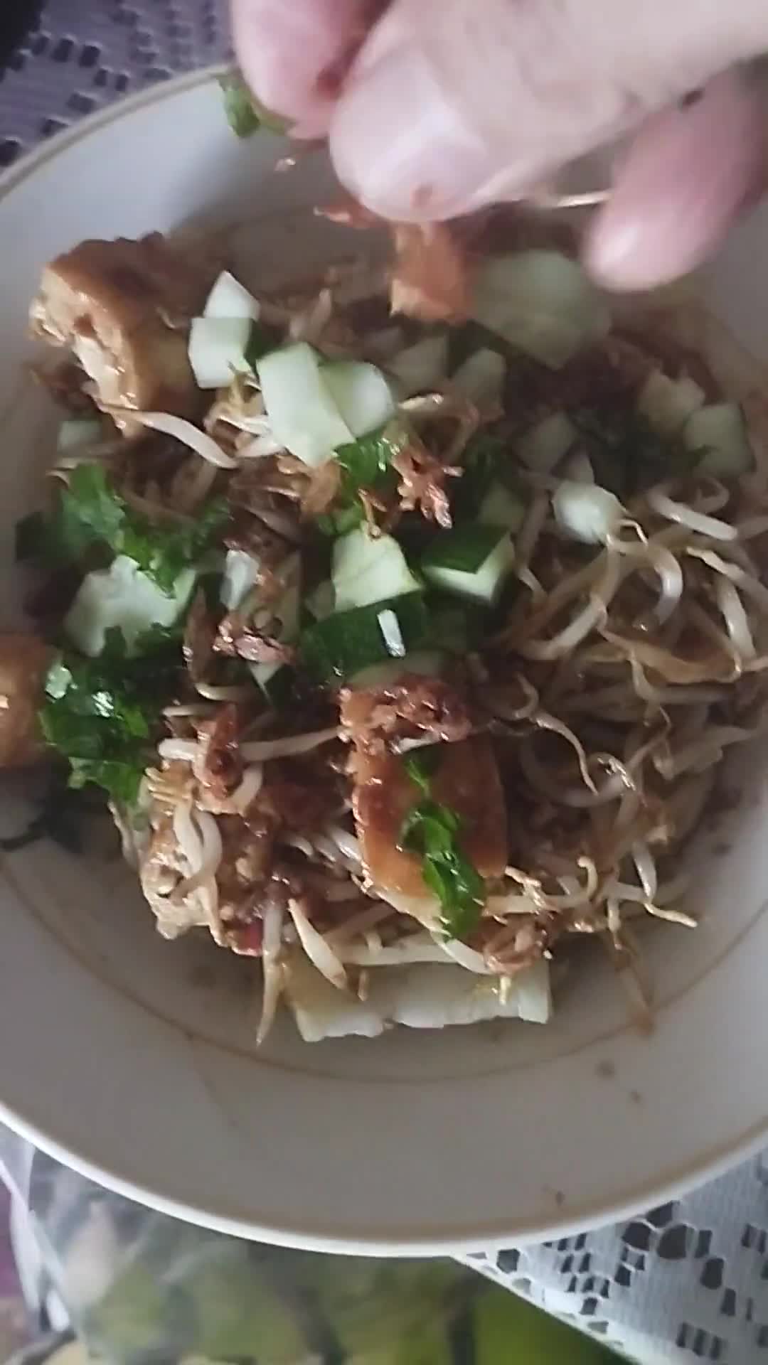 Foto langkah ke 4 dari resep Tahu Tek.