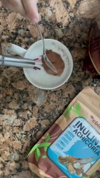 Foto del paso 1 de la receta: Chocolate caliente con leche de coco (con inulina y stevia)