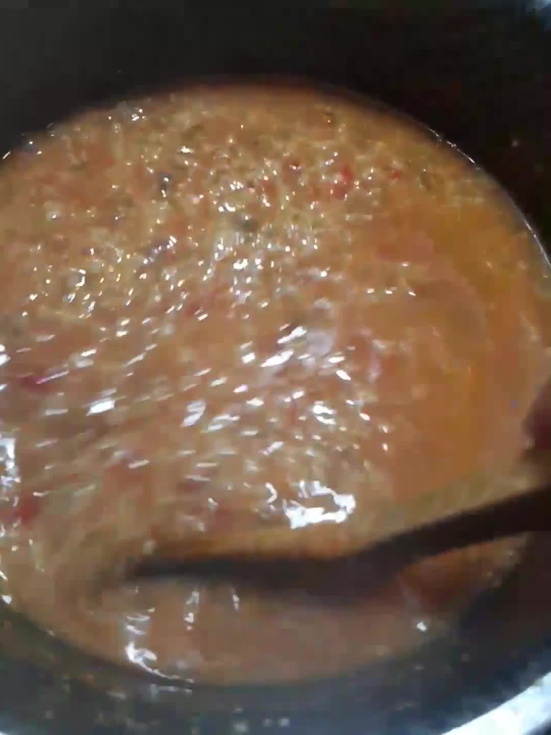 عکس مرحله 3 از دستور آش گوجه فرنگی (بامادور آشی تبریز)😋