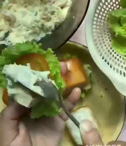 Gambar langkah 5 resipi Mantou Crab Rangoon.