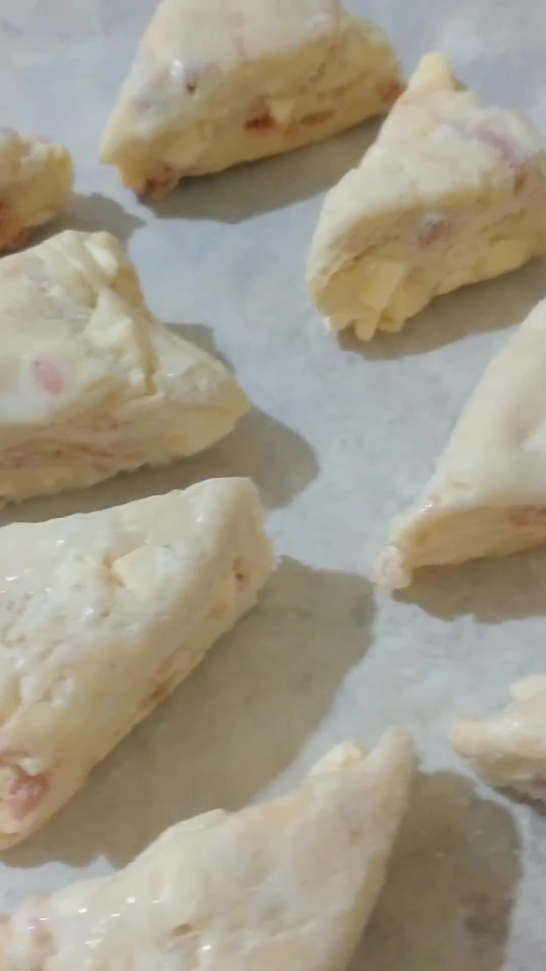Foto langkah ke 8 dari resep Cheese Beef Scone & Cranberry White choco / Frozen Bread.