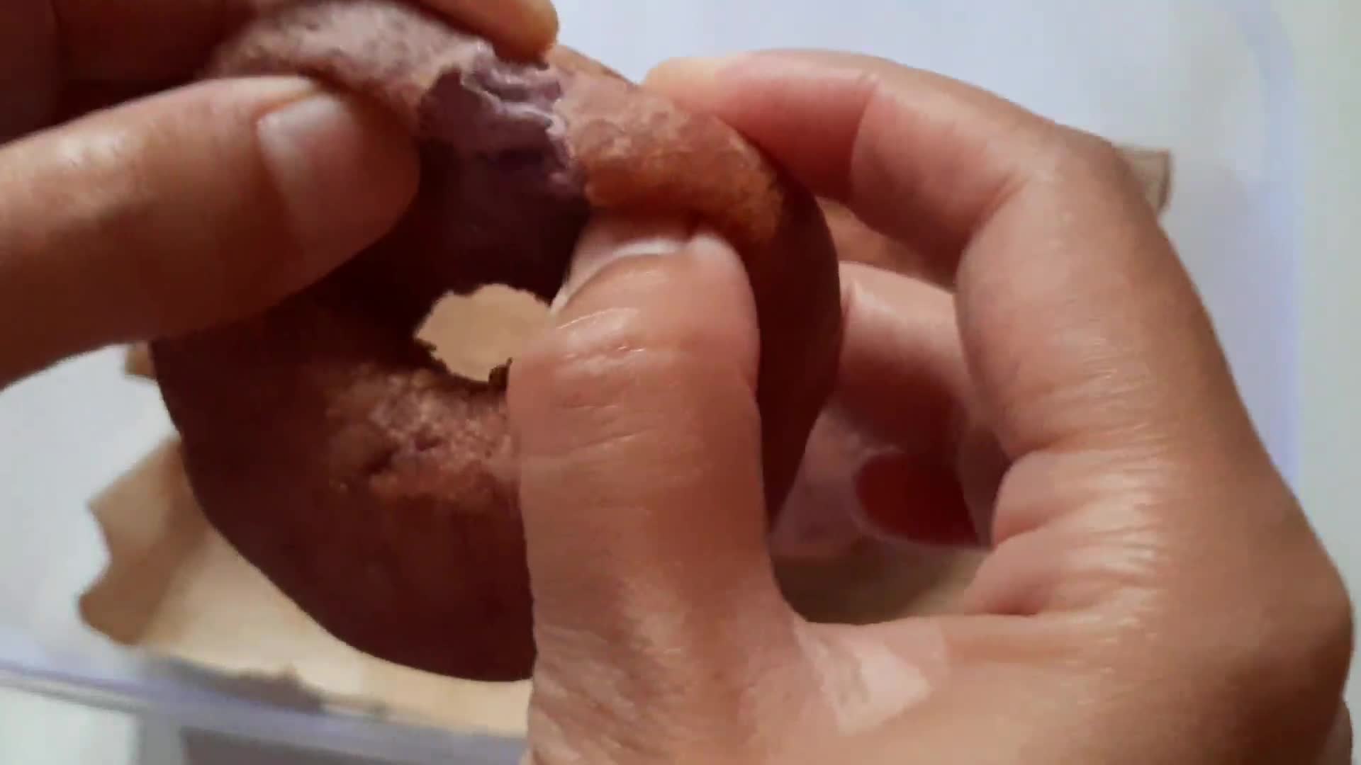 Foto langkah ke 9 dari resep Donat Ubi Gluten Free | Tanpa Telur.