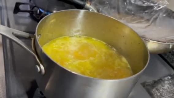 秋の味覚カボチャのスープ作り方5写真