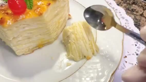 Foto del paso 12 de la receta: Tarta con queso mascarpone y manzanas laminadas